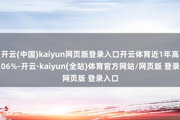开云(中国)kaiyun网页版登录入口开云体育近1年高潮7.06%-开云·kaiyun(全站)体育官方网站/网页版 登录入口