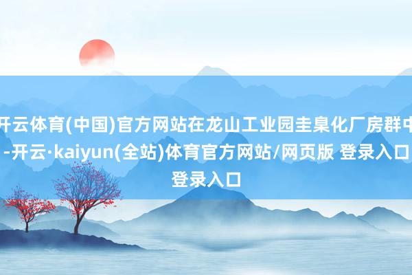 开云体育(中国)官方网站在龙山工业园圭臬化厂房群中-开云·kaiyun(全站)体育官方网站/网页版 登录入口