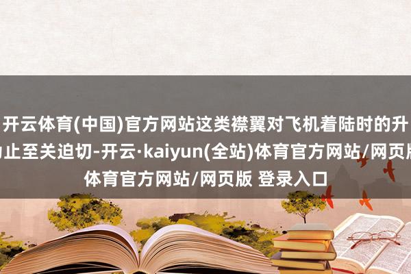 开云体育(中国)官方网站这类襟翼对飞机着陆时的升力与速率为止至关迫切-开云·kaiyun(全站)体育官方网站/网页版 登录入口