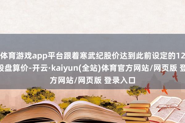 体育游戏app平台跟着寒武纪股价达到此前设定的1223元/股盘算价-开云·kaiyun(全站)体育官方网站/网页版 登录入口